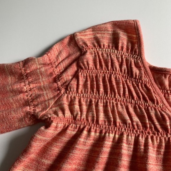 We The Free People Women's Red Orange Long Sleeve Top Blouse Size Small - Picture 9 of 10